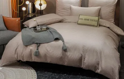 Постельное белье однотонное CT029 страйп-сатин Viva-Home Textile Постельное белье однотонное CT029 страйп-сатин Viva-Home Textile